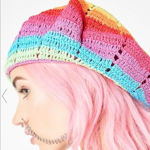 Rainbow beret